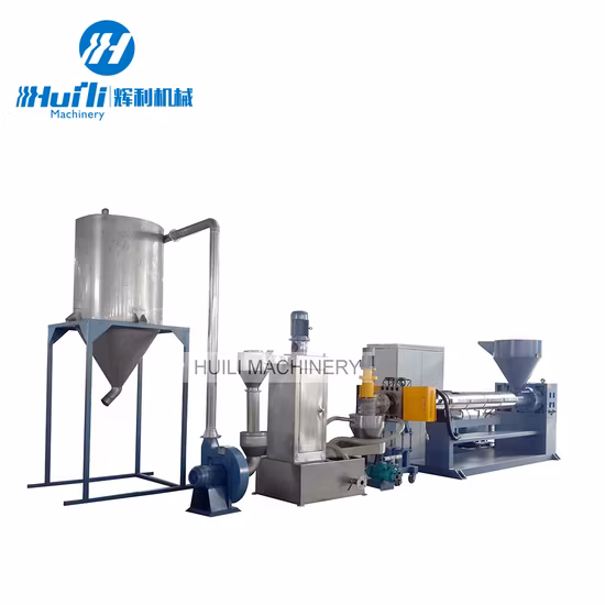 Macchina per estrusore granulatore di sacchetti tessuti Jumbo con film in plastica di scarto HDPE LDPE PP
